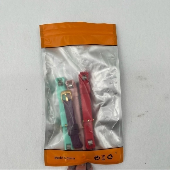 Fitness Bands that fit Fitbit Alta Band Black, Pink, Red & Teal w/gold hardware - Picture 6 of 6
